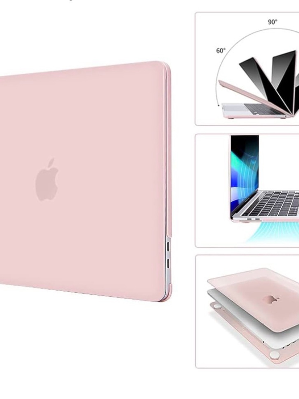 NWT EooCoo Pink Hard Shell Case for MacBook Pro 13" - Picture 3 of 9